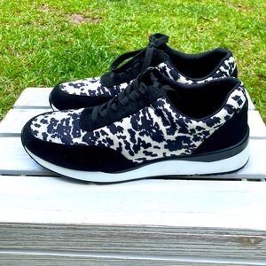 Crazy Train Cow Print Sneakers